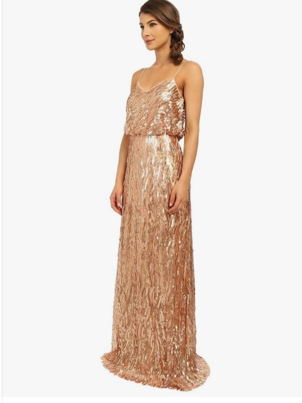 Low back sequin formal gown size small